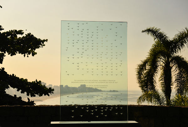 Air France 447 crash memorial plaque