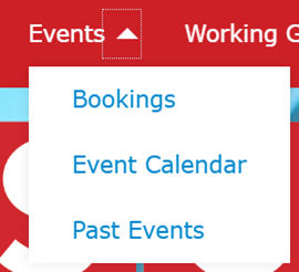 Quickstart expanded menu